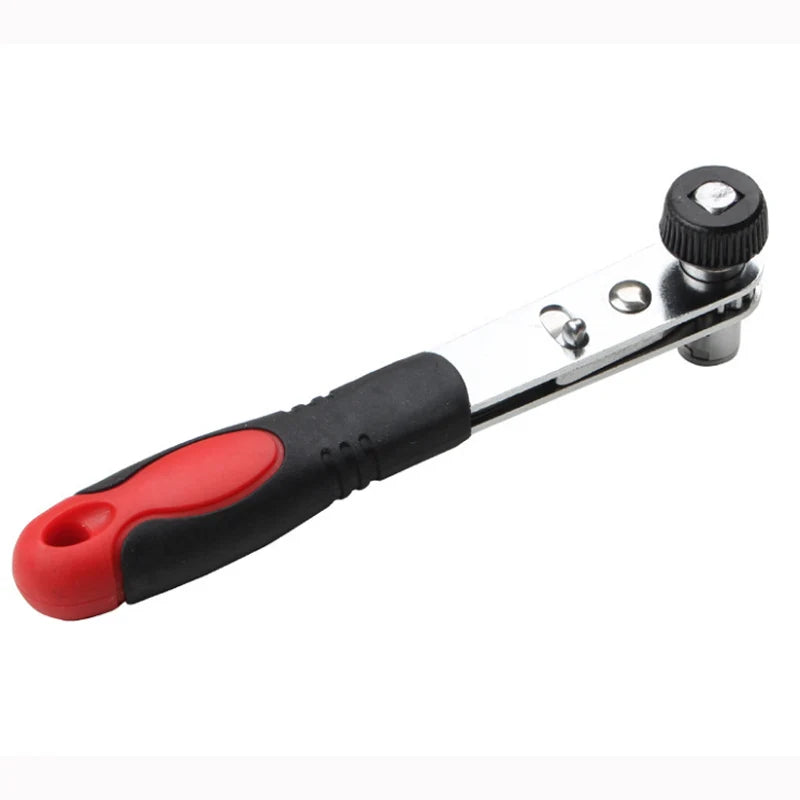 Mini Rapid Ratchet Wrench 1/4" Screwdriver Rod 6.35 Quick Socket Wrench Tool DIY Alloy Plastic Handle Yellow/Red 45# Steel Tip