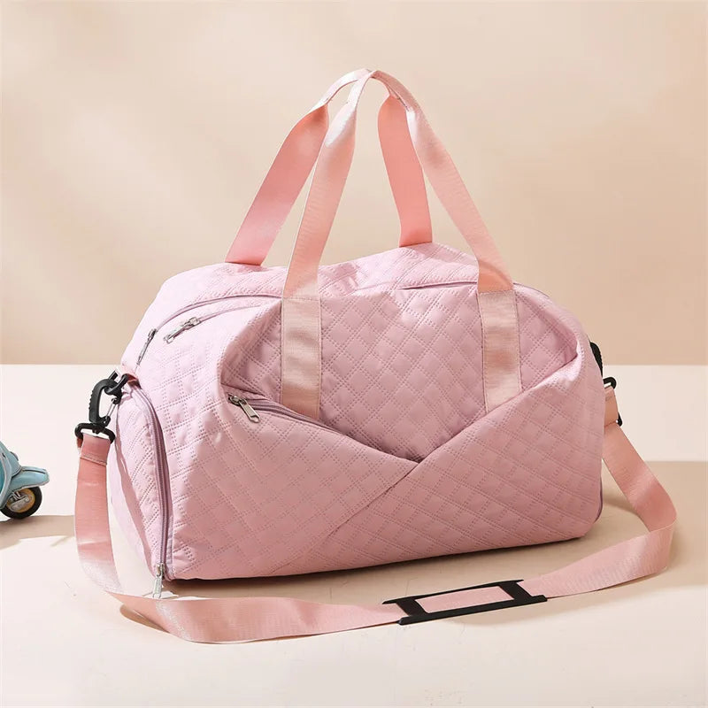 Customizable logo Large Capacity Dry and Wet Separation Waterproof Duffel Bag Yoga Gym Bag Travel Bag with Shoe Compartment