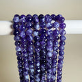 Natural Amethyst Gemstone Round Loose Beads for Jewelry Making DIY Handmade Crafts Bracelet Yuma Brand 4mm 6mm 8mm 10mm 12mm