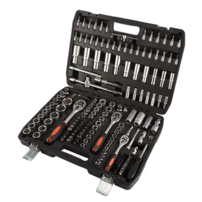 172 Pcs Socket Set 1/2 1/4 3/8 Drive Spanners Ratchets Hand Tool Kit