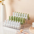 3 Tier Nail Polish Rack Display Stand Rack Desktop Nail Polish Organizer Multifunctional Plastic Clear Cosmetic Exhibit Rack