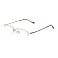 Hot Sale Optical Designer Famous Brands Men Titanium Half Frames Eyeglasses
