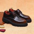 New Design Plus Size Men's Breathable Cow Genuine Leather Oxford Shoes Formal Business Office Career Professional Dress Shoes