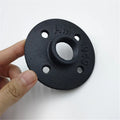 3/4" DN20 Threaded BSP Cast Iron Malleable Floor Flanges Low Pressure with 4 Holes Painted Surface