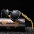 Luxury Glasses Bambu Custom Logo Lunette Soleil Bamboo Polarized Sunglasses Private Label Sunglass 2025