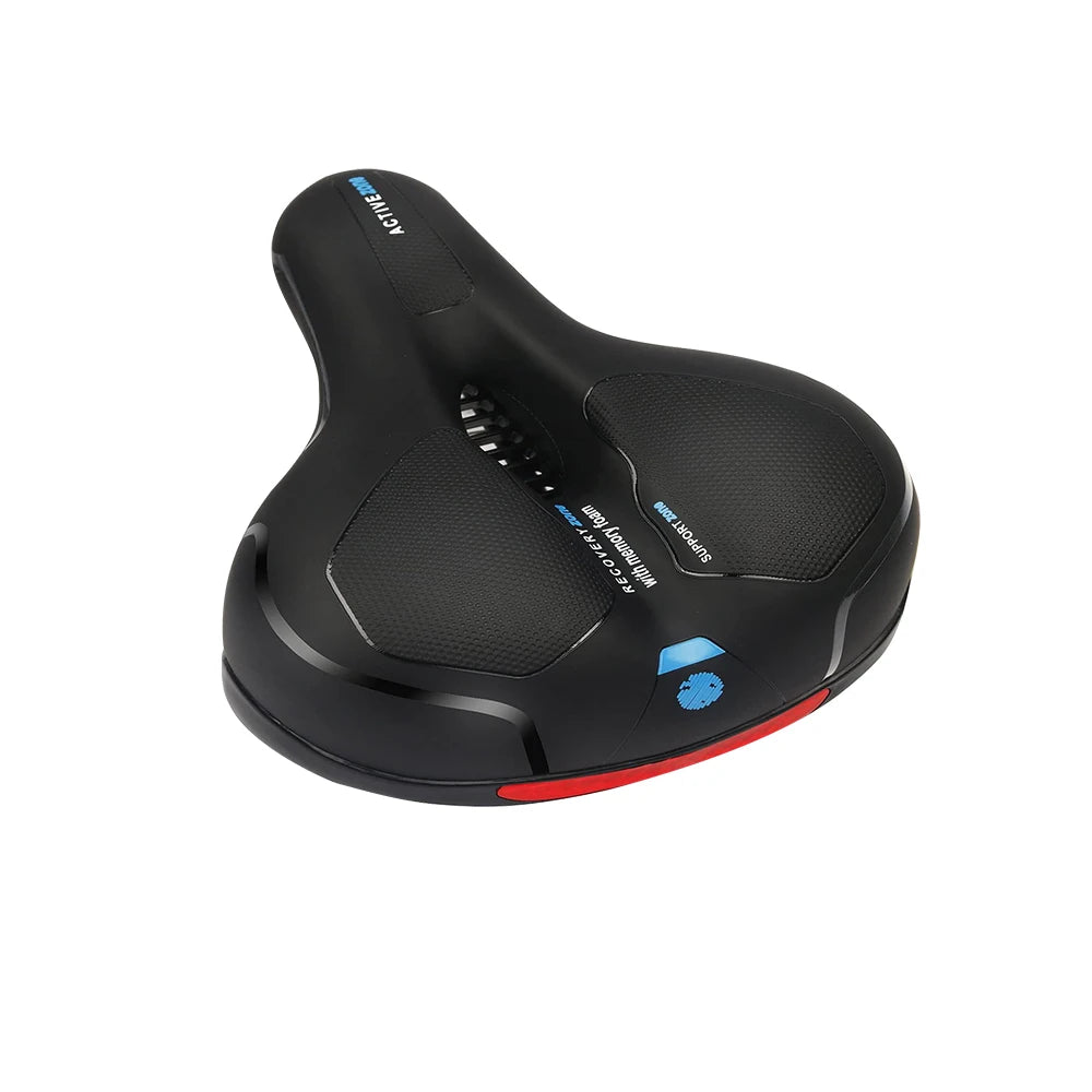 Comfortable High Elastic Memory Foam Seat Black Color Bike Parts Components Shock Absorbing and Waterproof Bicycle Saddles