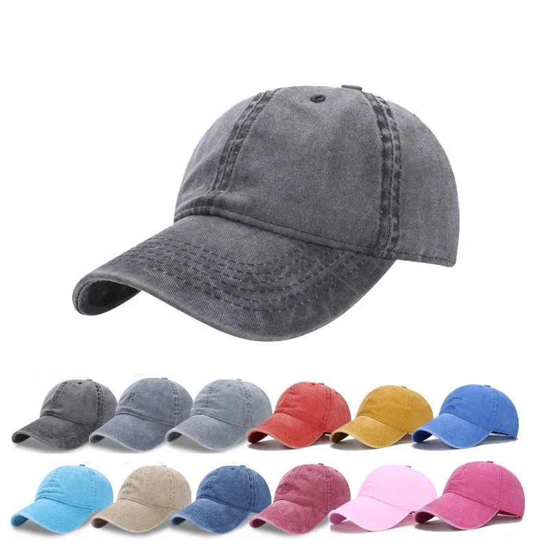 Custom Logo Washed Vintage Distressed Adjustable Men Women Plain 100% Cotton Unstructured Baseball Caps Dad Hats With Embroidery MegaBDM