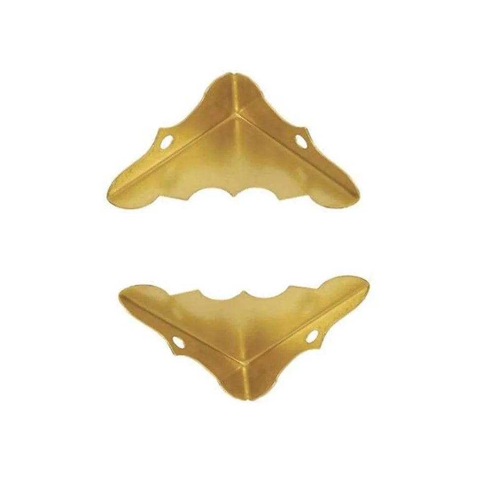 Custom Brass Corner Shelf Steel Zinc Plating Book Corners for Furniture Bag Hardware Parts