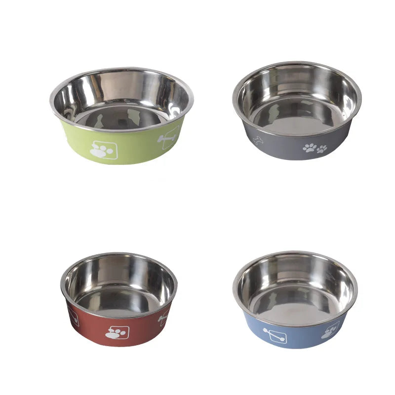 Kingtale Premium Double-Walled Stainless Steel Pet Bowls Anti-Slip Rubber Bottom Dog & Cat Feeders
