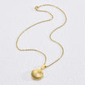 Women's Stainless Steel Photo Shell Locket Pendant Necklace Romantic Gold Plated for Girls