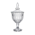 European Candy Jar Royal Crown Relief with Lid Glass Sugar Jar Transparent Dried Fruit Candy Box Living Room Decoration