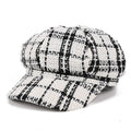 Women's Newsboy Berets Hats Fall Winter Beret Tweed Girls Paperboy Cap