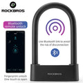 ROCKBROS Smart Bicycle Anti-Theft Fingerprint U Lock with Alarm Bike Security Device