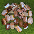 Kindfull Bulk Wholesale Healing Stones Crystal Polished Hand Stone Red Agate Sardonyx Palm for Home Decoration