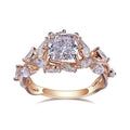 Messi Beautiful Design MSR-920 18K Rose Gold Wedding Diamond Engagement Ring Cushion Cut IGI 1.5CT Lab Diamond Ring