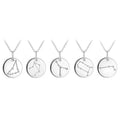 Fashion Jewelry 925 Silver Zodiac Cubic Cz Signs 12 Horoscope Pendant 18K Gold Plated Necklace Sterling Silver