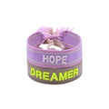 Handmade Cotton Woven Adjustable Friendship Bracelet Customizable Logo Wristband with Words Letters Fine Chain & Link Bracelets
