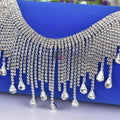 Fancy Tassels Applique Dress Clothing Jewelry Accessories Rhinestone Fringe Chain Teardrop High-quality Trimming Garment Shoes