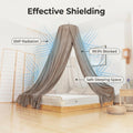 Silver Fiber EMF Shielding Canopy for Bed