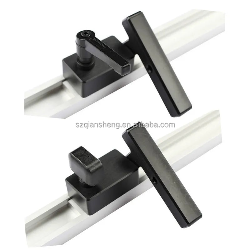 30 Type Miter Track Stop Aluminum Alloy T-track Stop T-slot Miter Track Chute Limiter Locator Woodworking DIY Tools