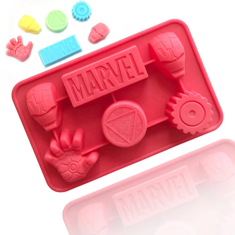 6 Cavity Cartoon Silicone Molds Silicone Cake Molds Chocolate Ice Cube Soap Mold BPA Free
