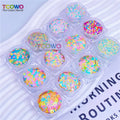 Subtle Star-shaped Sequins Macaroon Colors Star Glitter Sequin for Nail Art Hair Beauty Crafting DIY Clothing Sequin Epoxy