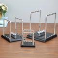 Newton's Cradle Balance Pendulum Physics Learning Toy Swinging Kinetic Ball Home Office Decoration Stress Relief Fun Metal Craft