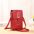 Small Crossbody Bags Lady Touch Screen Cell Phone Mini Bag Fashion PU Leather Wallet for Women