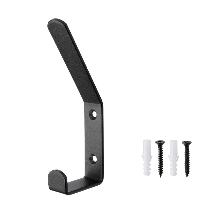 New Design Single Hook Metal Double Hook with Screws Coat Hook for Wall Hanging
