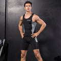 Custom logo Fitness Bodybuilding O Neck Workout Compression Sport Muscle Sleeveless T Shirt Men Tank Top for Gym