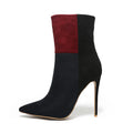 Women's Stiletto High Heel Multi Color Large Size Mid-calf Short Boots