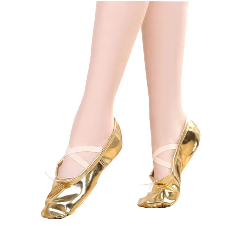Size From 23#-44# Soft Elastic Imitation Leather Material Ballet Belly Dance Training Performance Training