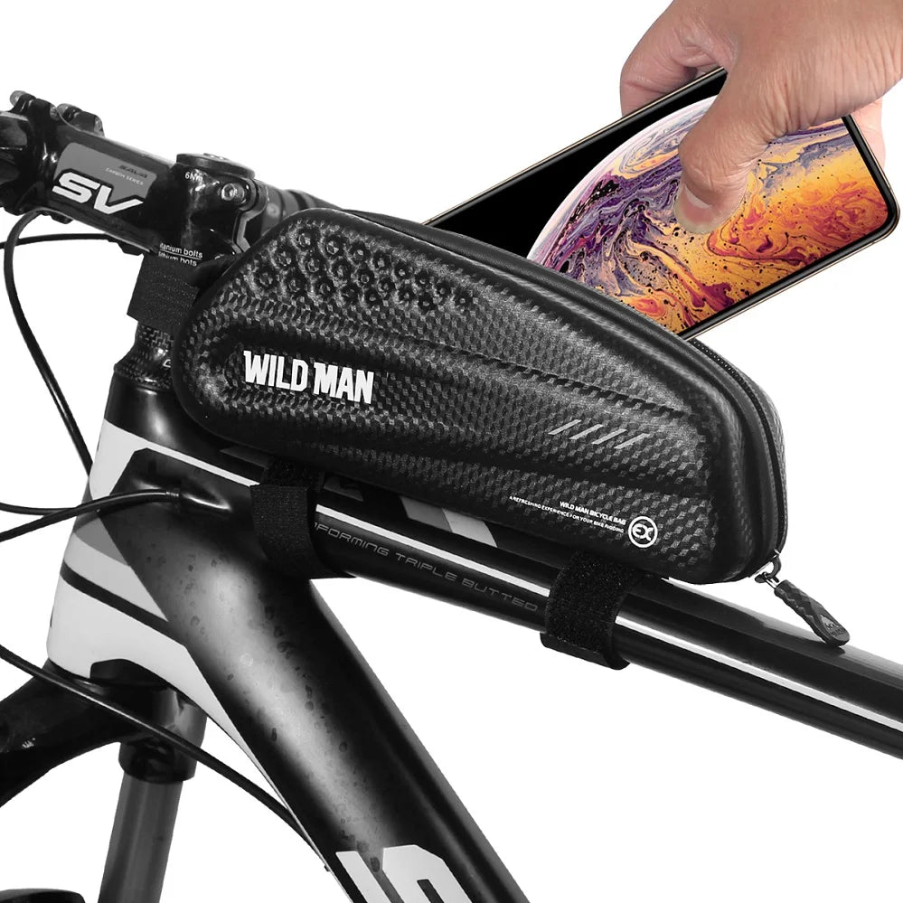 New Image for WILD MAN 1.2L Rainproof Hard Shell Scooter Bike Saddle Bag Bicycle Bags & Boxes
