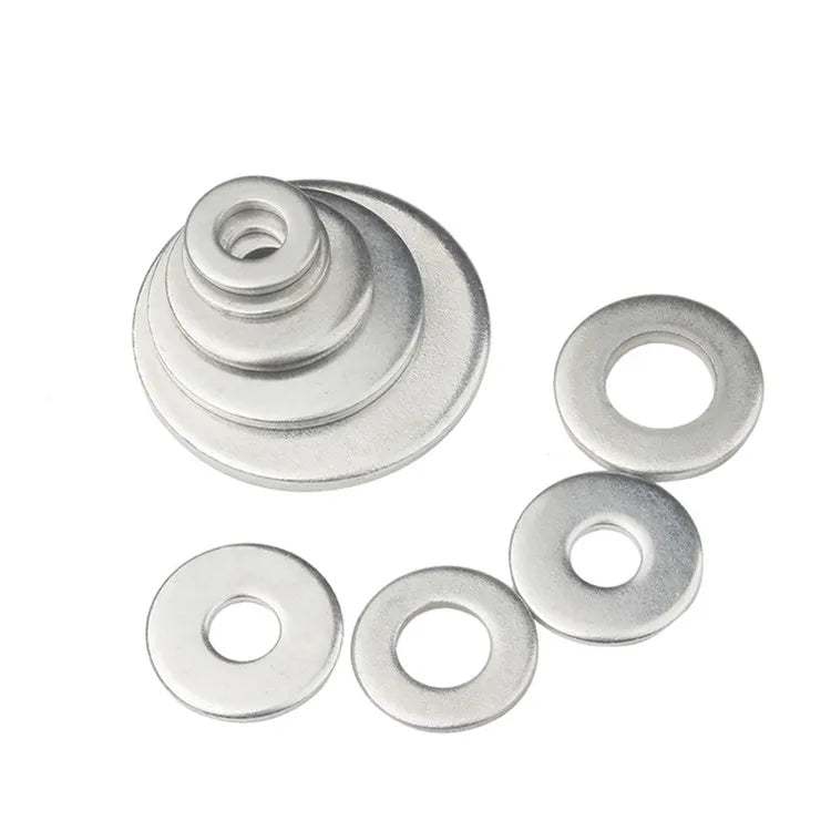 M1.6 M2 M3 M4 M5 M6 M8 M10 M12 M16 M20 Steel Flat Fender Washers Shim Plain Washer Manufacturer GB Standard Zinc Metal