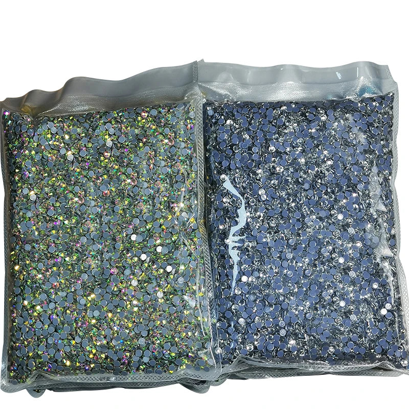 Rhinestone Flatback Iron SS3 Ss20 Wholesale AB Crystals Hot Fix Glass on Strass in Bulk Hotfix Crystal Stones 14400pcs/bag 1bag