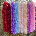 YOPIN-1555 Wholesale Artificial Silk Wisteria Hanging Garland Flowers String Vine