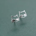 2021 Summer Collection 925 Sterling Silver Cat Stud Earrings for Women for Engagement Wedding Anniversary Party Fashion Gift