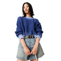 Custom Design logo Long Sleeve Fashion Loose Casual Knitted Crew Neck Winter  Pullover Cotton Knit Top Wool Women's Sweaters
