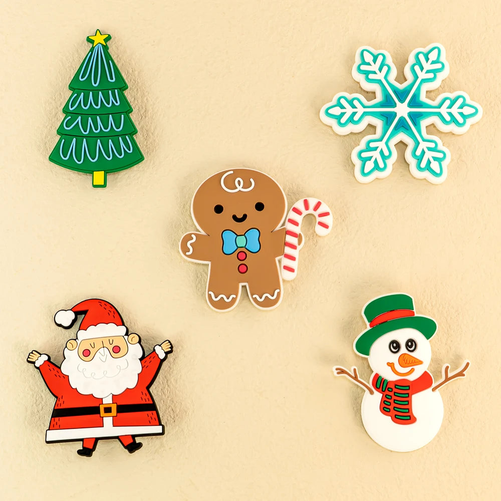 Wholesale Custom Christmas Bag Charm Tree Car Gingerbread PVC Bag Charms Accessories Bulk for Holiday Bags Decoration