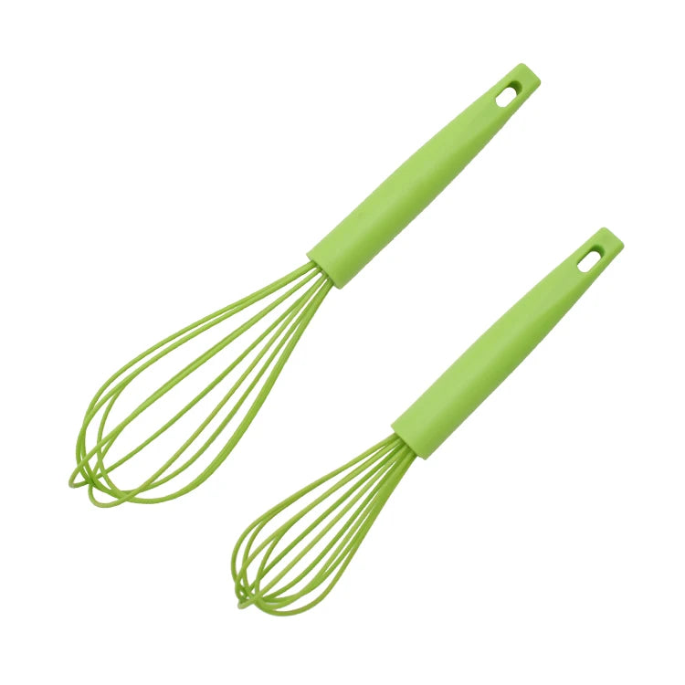Kitchen Accessories Eco-Friendly Silicone Egg Beater with PP Handle Hand Operated for Whipped Cream & Egg Whites Baker's Gift