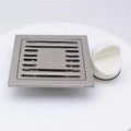 AKPN 10*10cm Bathroom Long Floor Drains for Hotel Long Shower Drain Bathroom Floor for Side Drainage