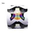 Thickened Colorful Laser Manicure Extension Paper Holder 100 / 300 Pieces