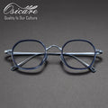 Good Quality Vintage Retro Wholesale Specs Spectacle Best Custom Eyeglasses Glasses IP Pure Titanium Optical Frames for Men