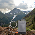 2025 Portable 4.5 Gallon Silicone Water Tank for Hiking Camp Shower with USB Rechargeable Solar Heating Built-In Electric Shower