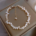 Freshwater Pearl Bracelet Baroque Irregular Small Pearl Necklace Fashion Irregular Pearl Clavicle Chain for Women