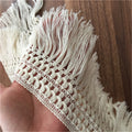 12CM Cotton Tassel Lace Ribbon Trim Fabric Applique DIY Clothes Sewing Craft