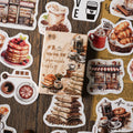 30 Stickers Per Box Peninsula Cafe Coffee Themed DIY Sticker Recycling Sticker