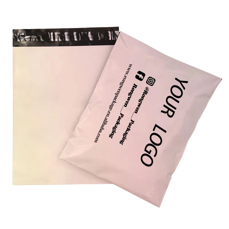 RONGWEN Customized Matte Small Item Shipping Packaging Poly Postage Courier Mailing Bag For Clothing 11*18cm For Dry Cleaning