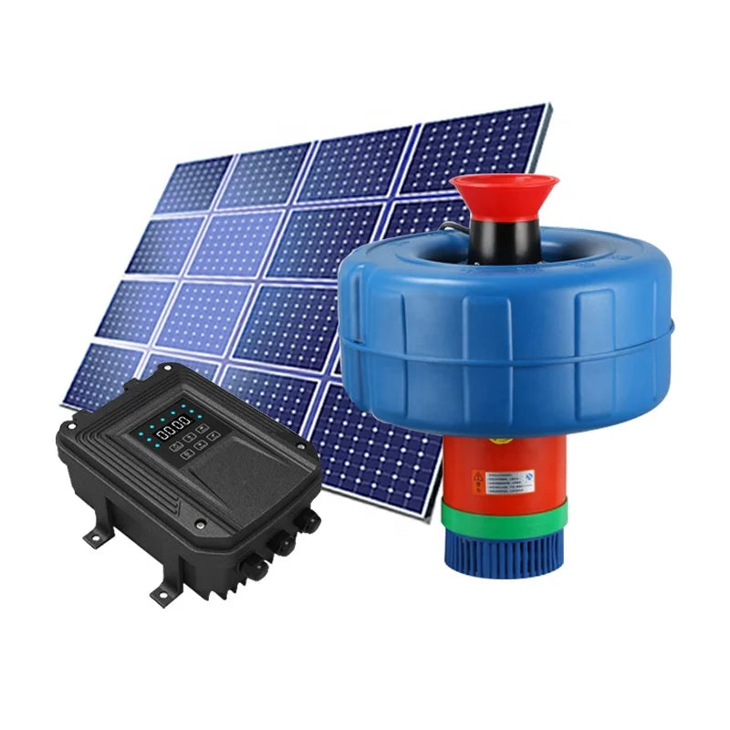 Hot Sale Fish/shrimp Solar Pond Aerator for Farming Large Pond Solar air Aerator Solar Floating Machine Aerator with Controller