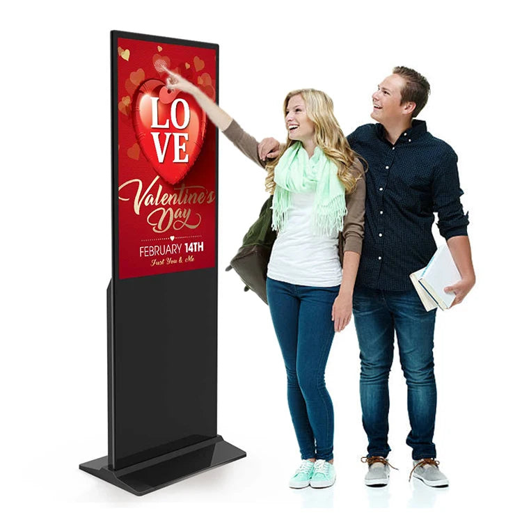 43 Inch Floor Standing Digital Signage Android Advertising Display Touch Screen Kiosk Indoor Totems Digitales